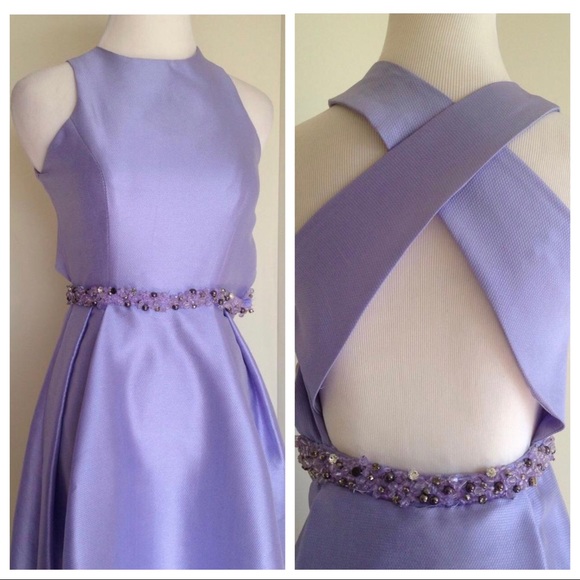 ML Monique Lhuillier Cross-Back Jadore Gown - Picture 6 of 7